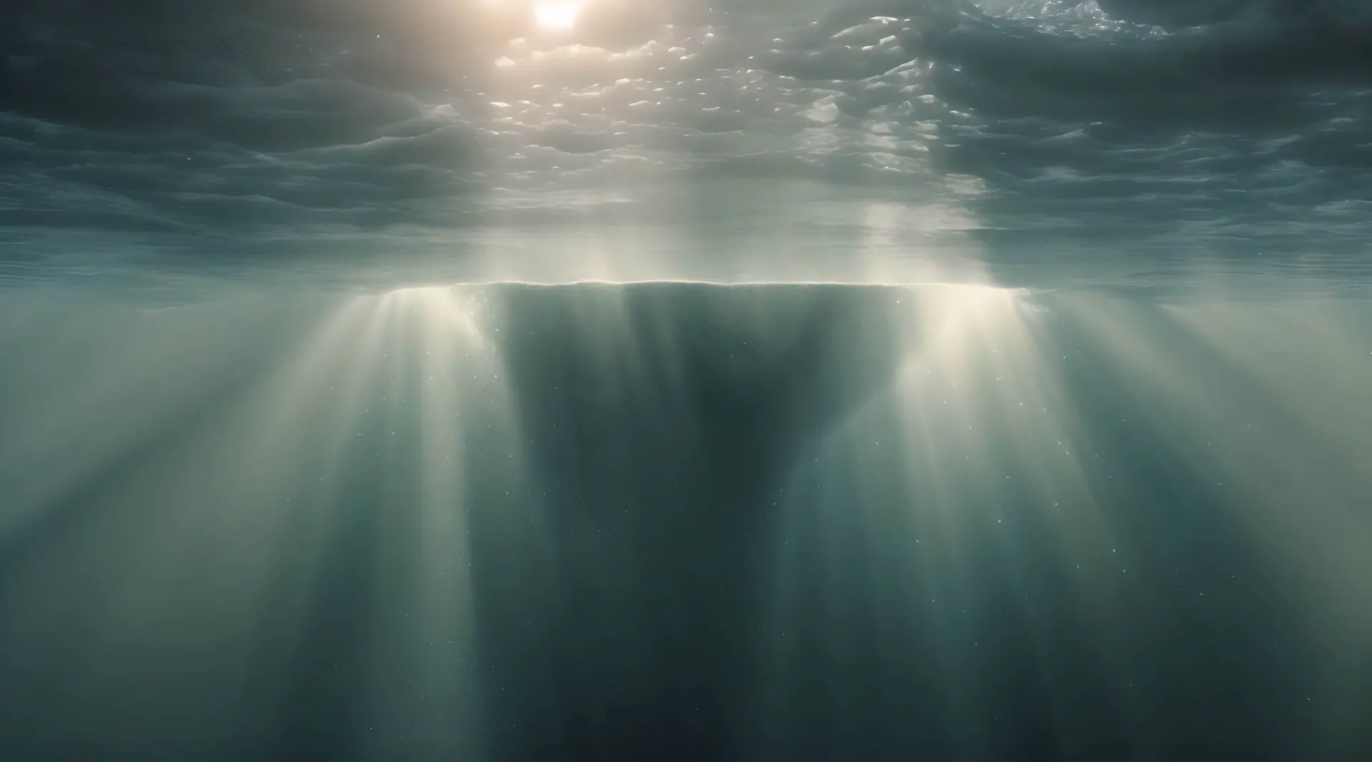 Sunlight Under Ocean Backdrop Video